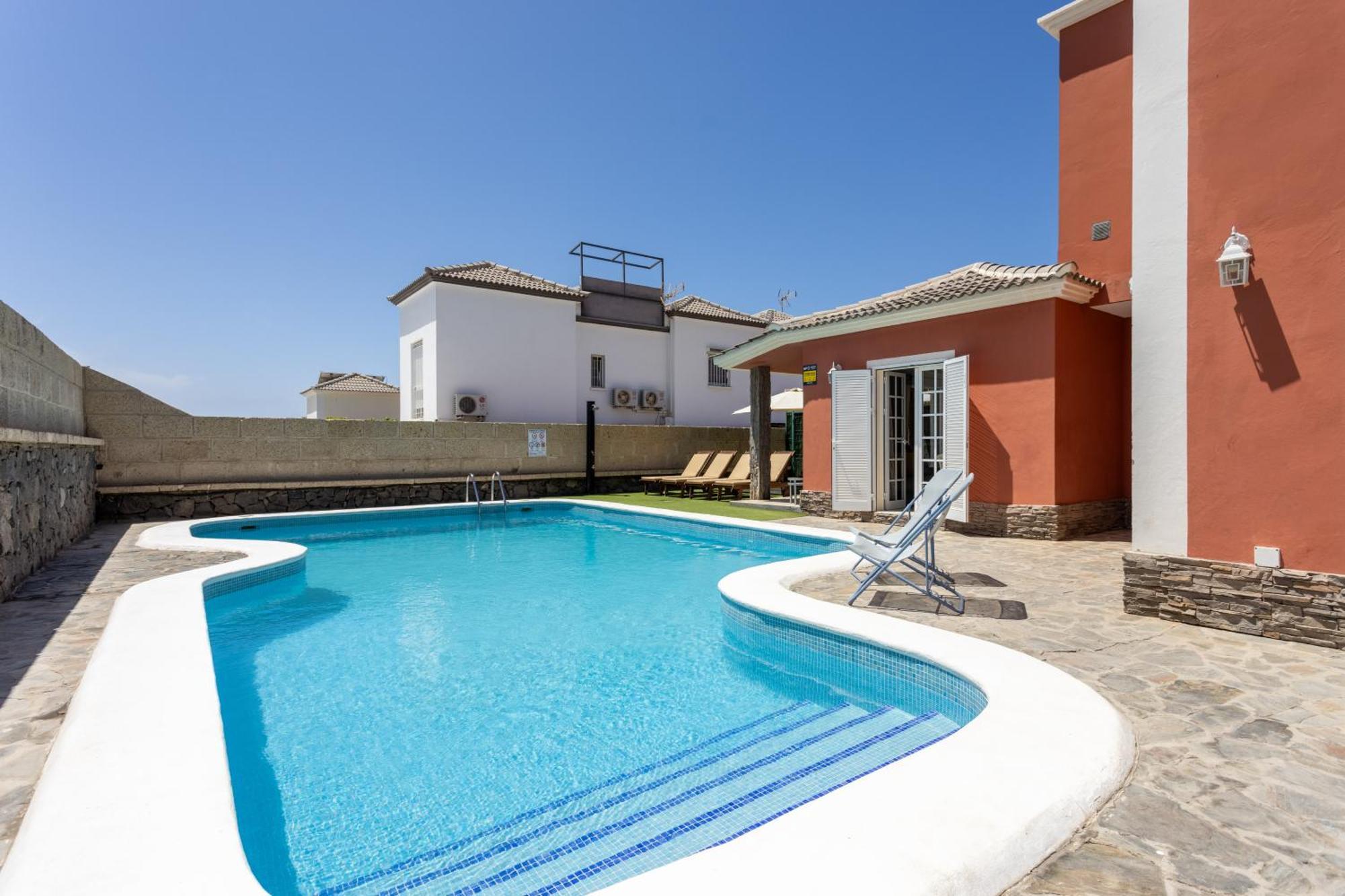 Villa Chloe Costa Adeje Tenerifesummervillas Giant Private Pool 11 Meters Long Dış mekan fotoğraf
